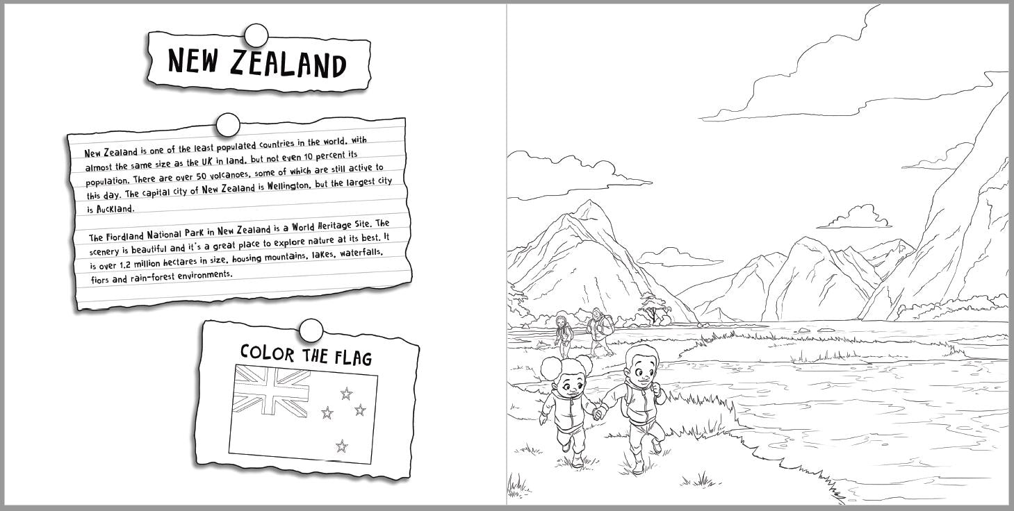 World Traveling Coloring Book